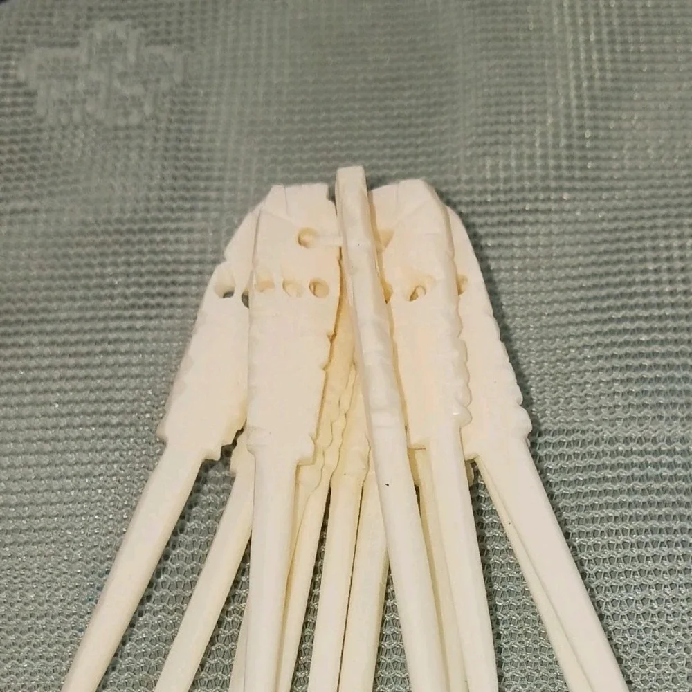 12 Hand Carved BONE PICKS for Cocktail Appetizer Hors D'oeuvres 3.5
